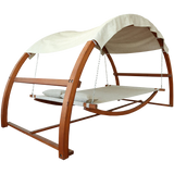 Leisure Season SBWC402 Swing Bed with Canopy