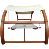 Leisure Season SBWC402 Swing Bed with Canopy
