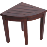 Oasis Bathroom Teak Corner Shower Seat Stool Chair Bench Sitting