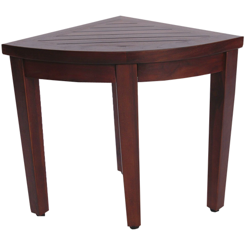 Oasis Bathroom Teak Corner Shower Seat Stool Chair Bench Sitting